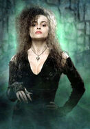 Image shows picture of Bellatrix Lestrange